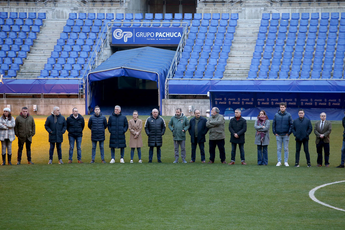 Fotos: Sentido homenaje a Pelayo Novo en el Carlos Tartiere
