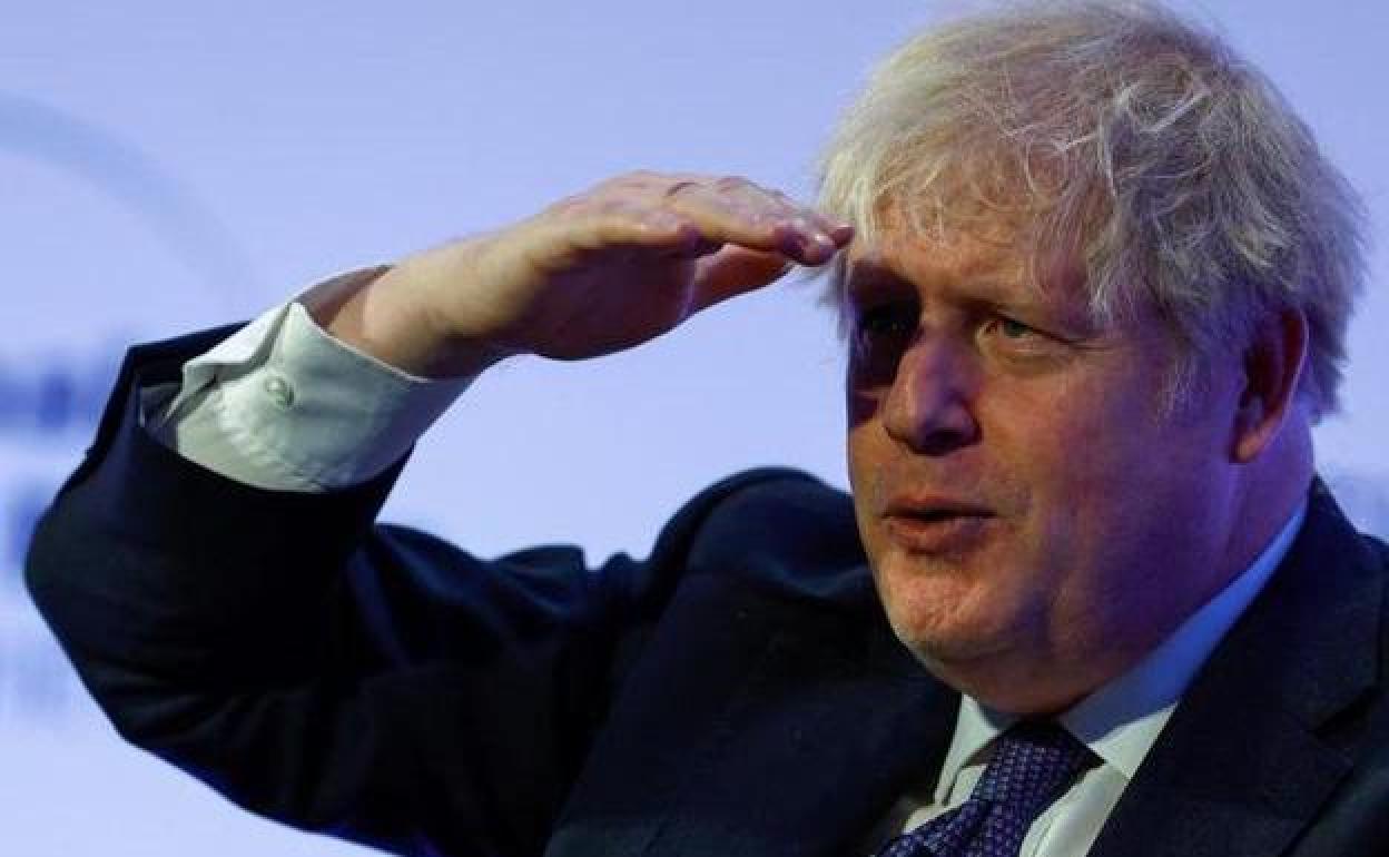 El ex primer ministro británico Boris Johnson, en la Conferencia Global sobre el Poder Blando celebrada este jueves en Londres