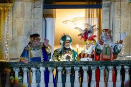 Los Reyes en el Ayuntamiento de Gijón