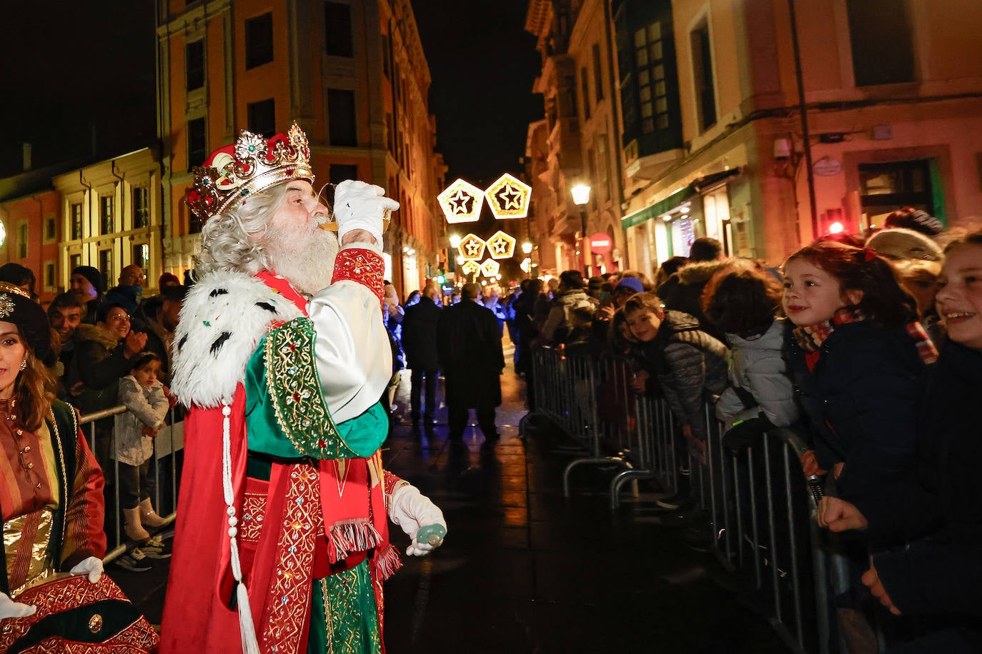 Los Reyes en el Ayuntamiento de Gijón