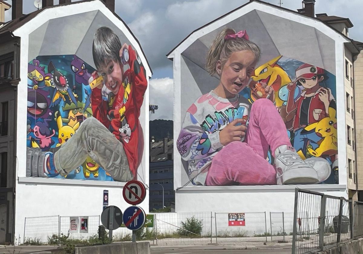 El mural langreano 'Cobertura 2G', nominado al premio al más innovador del mundo