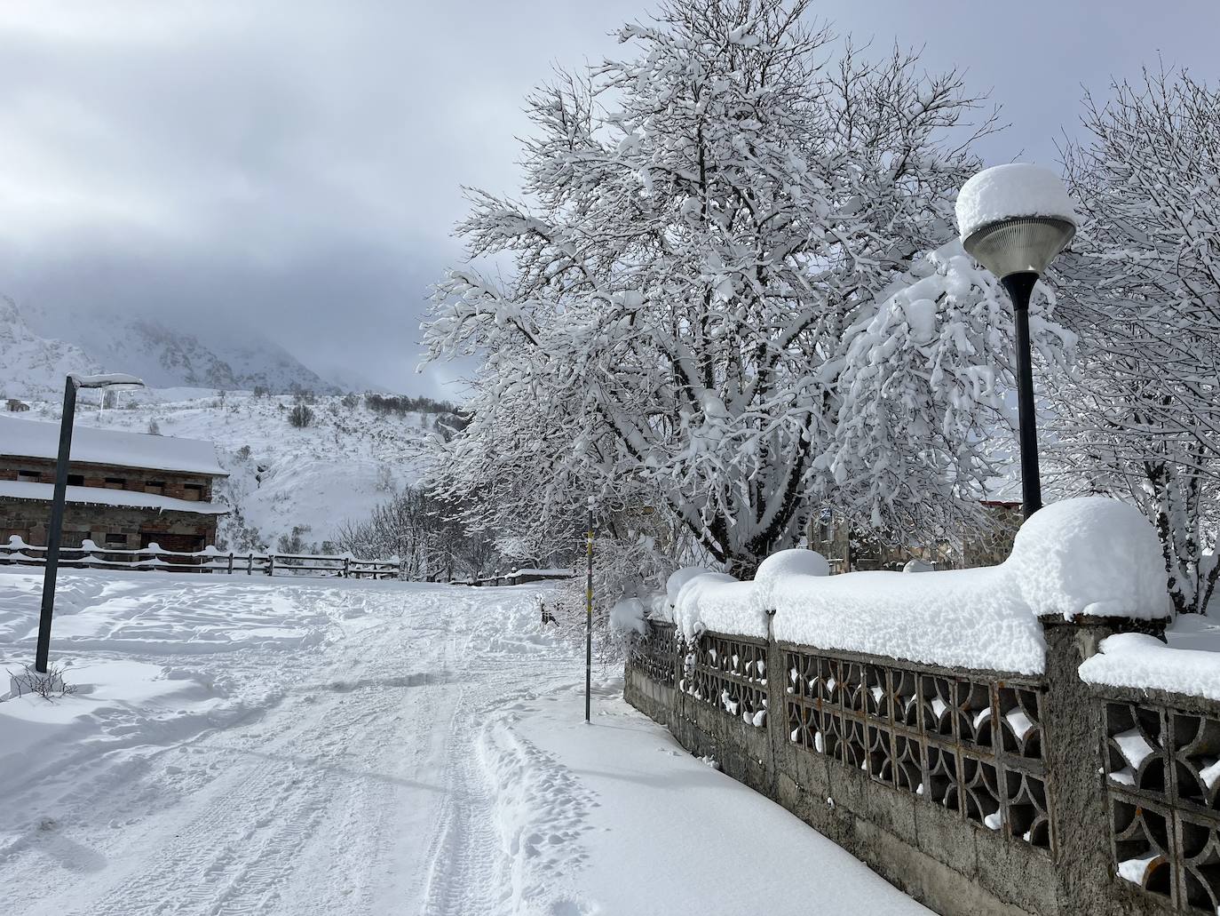 Asturias, bajo la nieve