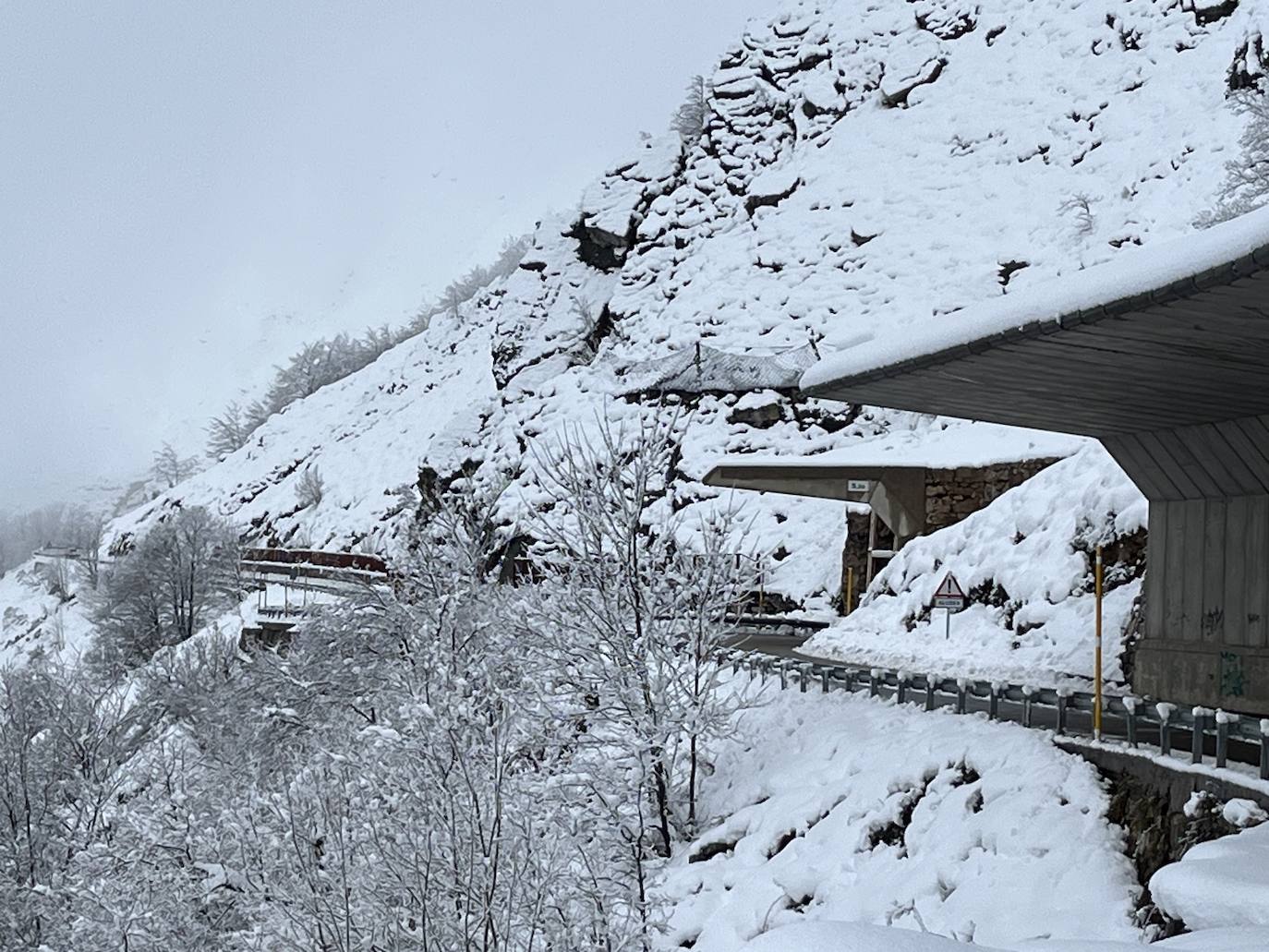 Asturias, bajo la nieve