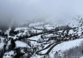 Asturias, bajo la nieve