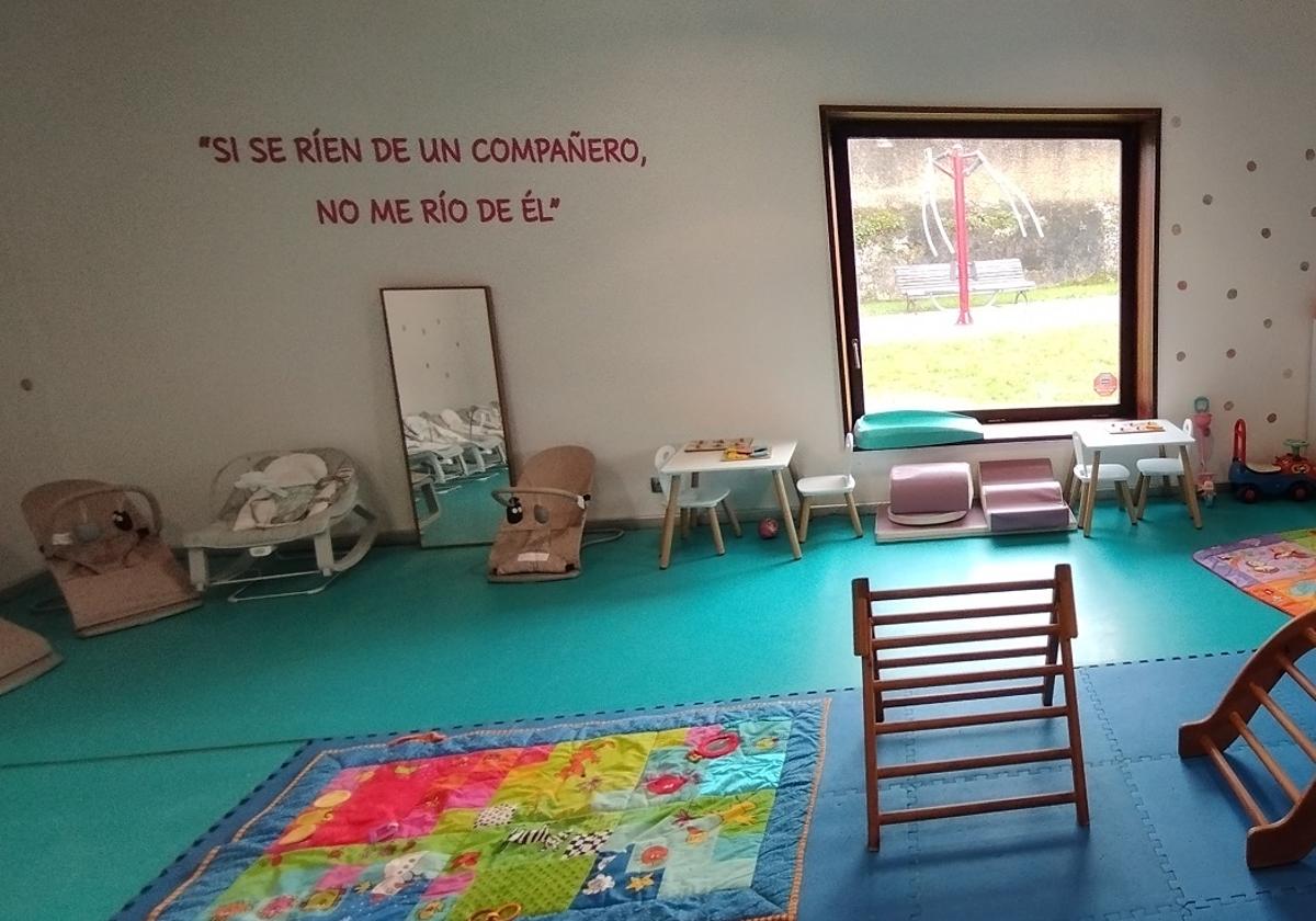 Interior de la nueva escuela infantil.