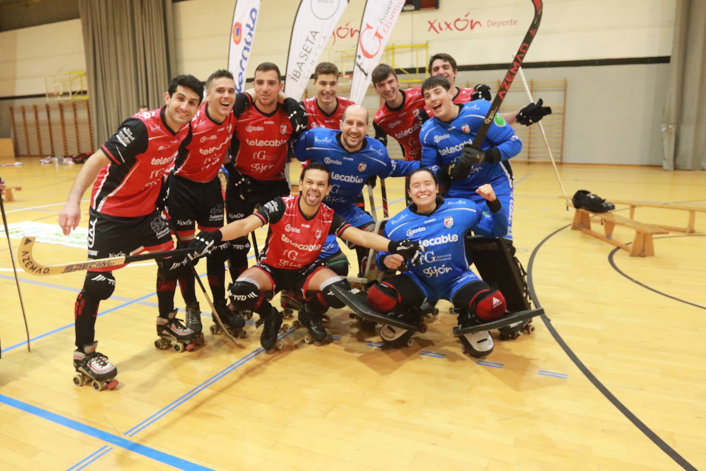 Así ha sido la presentación de equipos del Telecable en el pabellón Mata-Jove