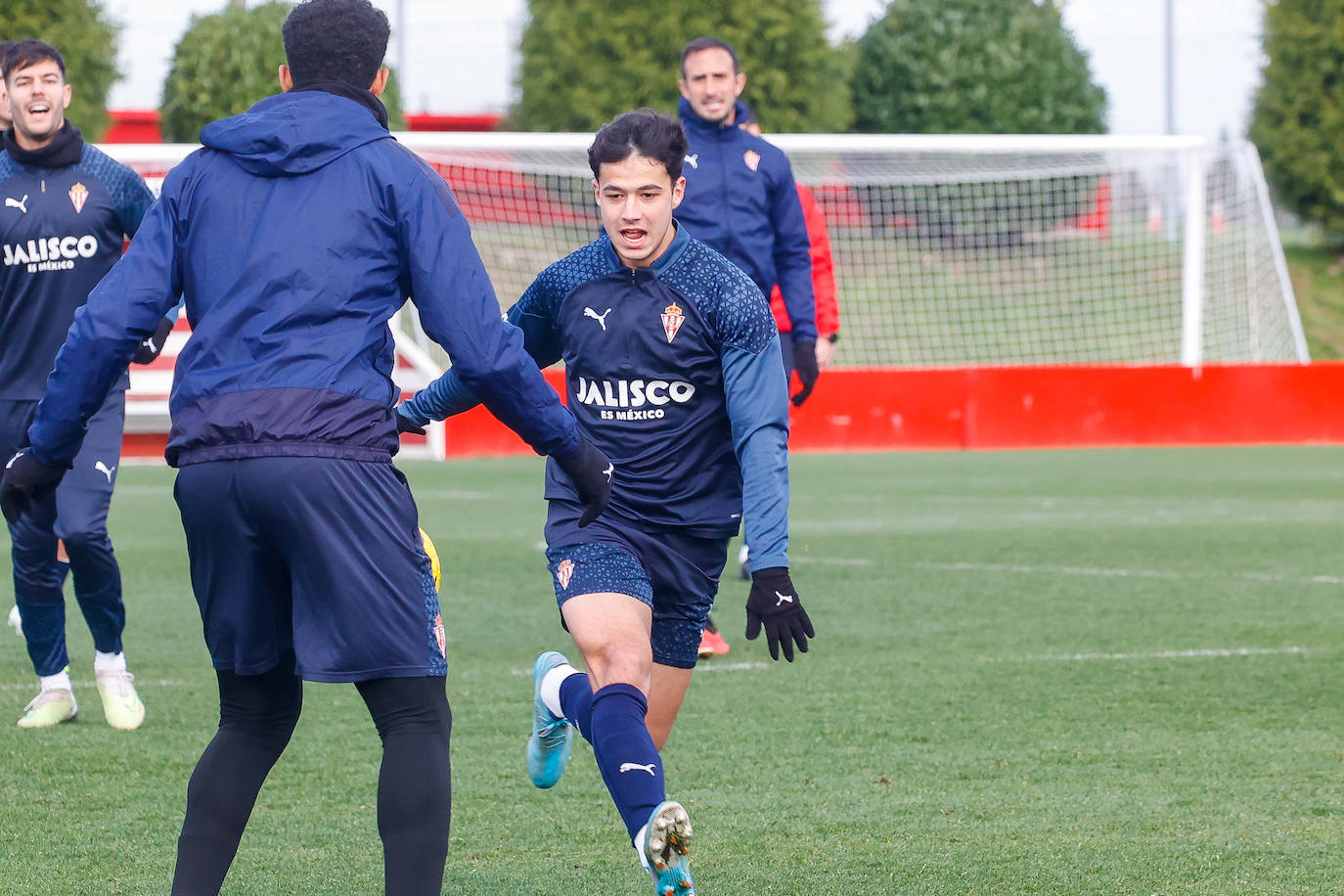 Entrenamiento del Sporting (13/01/2024)