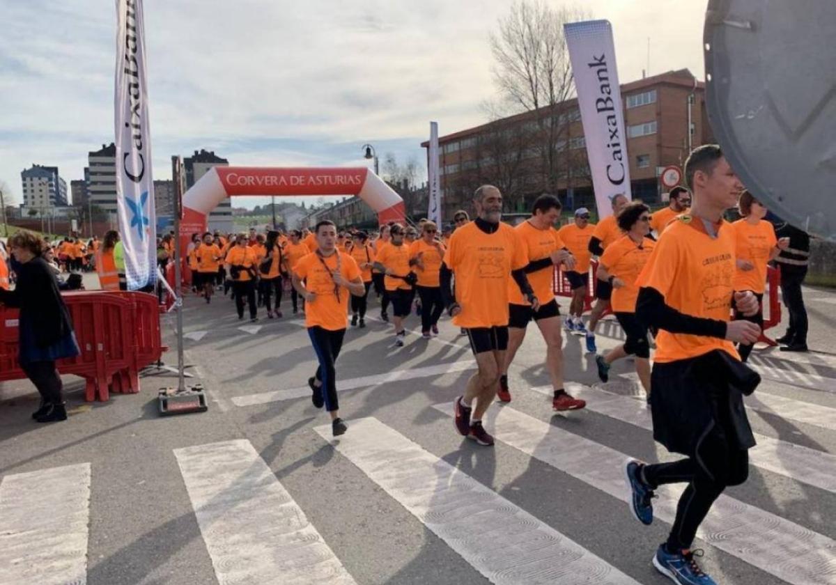 Una de las ediciones de la carrera Galban en Corvera.