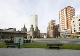 Plaza del Humedal, ubicación para la instalación de una gran bandera de España.