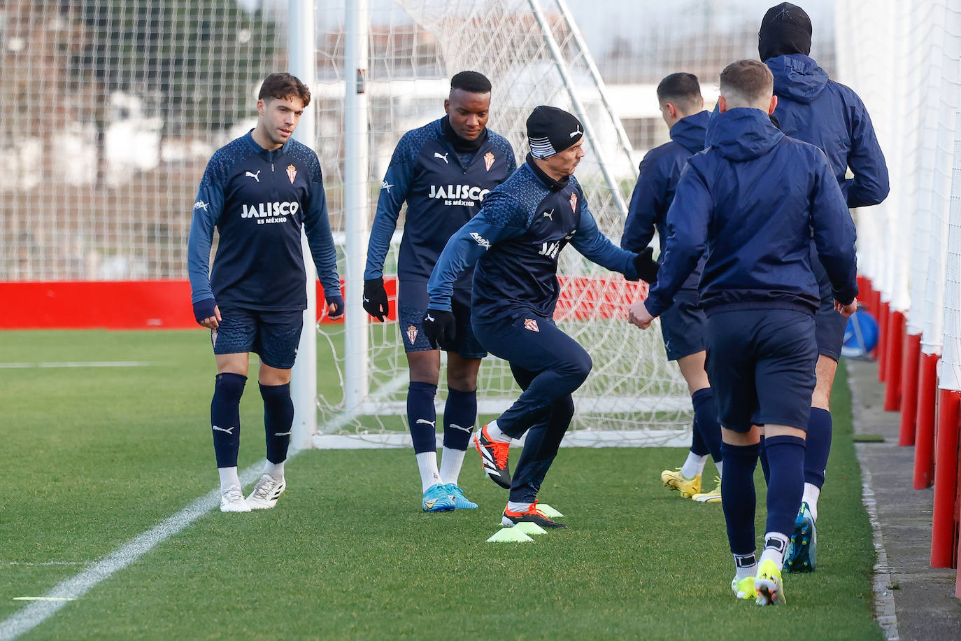 Entrenamiento del Sporting (19/01/2024)