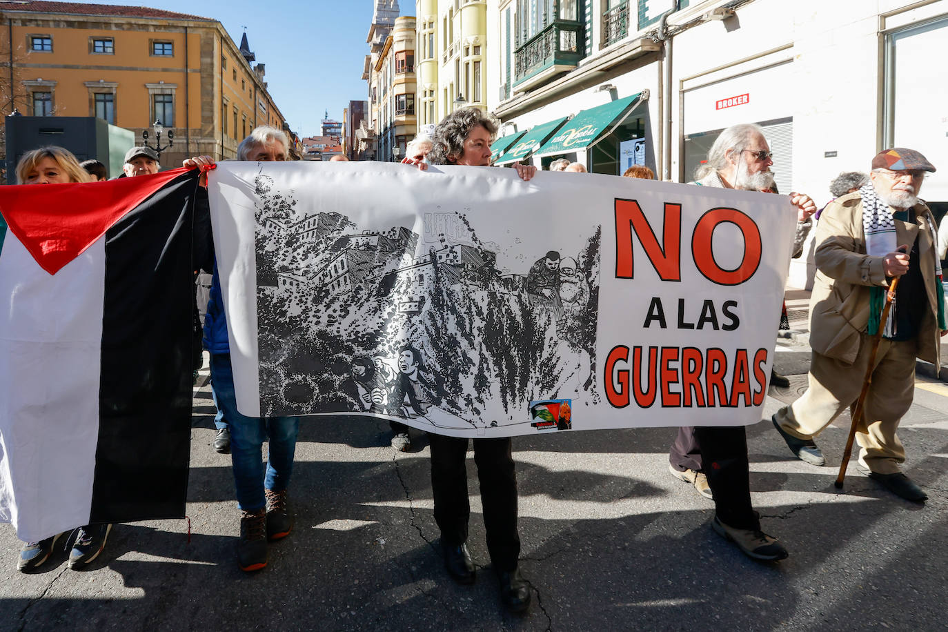 Concentración de apoyo al pueblo palestino en Gijón