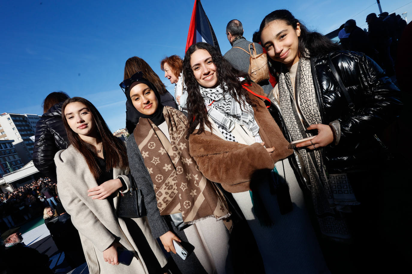 Concentración de apoyo al pueblo palestino en Gijón