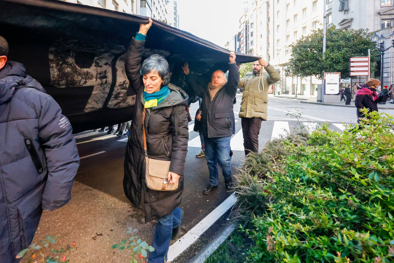 Concentración de apoyo al pueblo palestino en Gijón