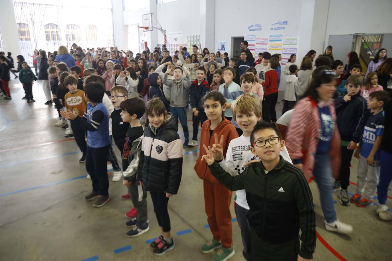 Así celebraron los colegios de Gijón el Día de la Paz