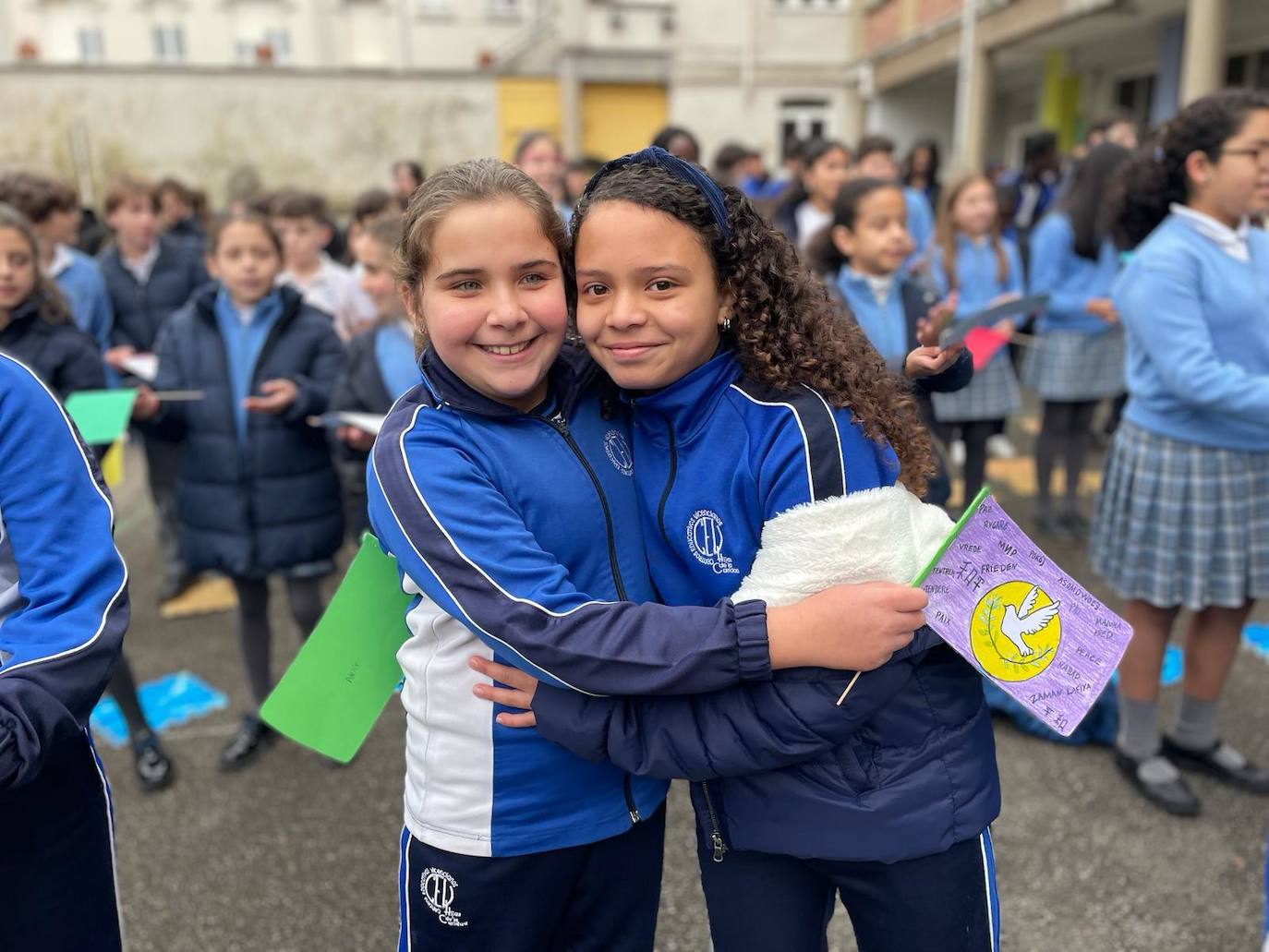 Así celebraron los colegios de Gijón el Día de la Paz