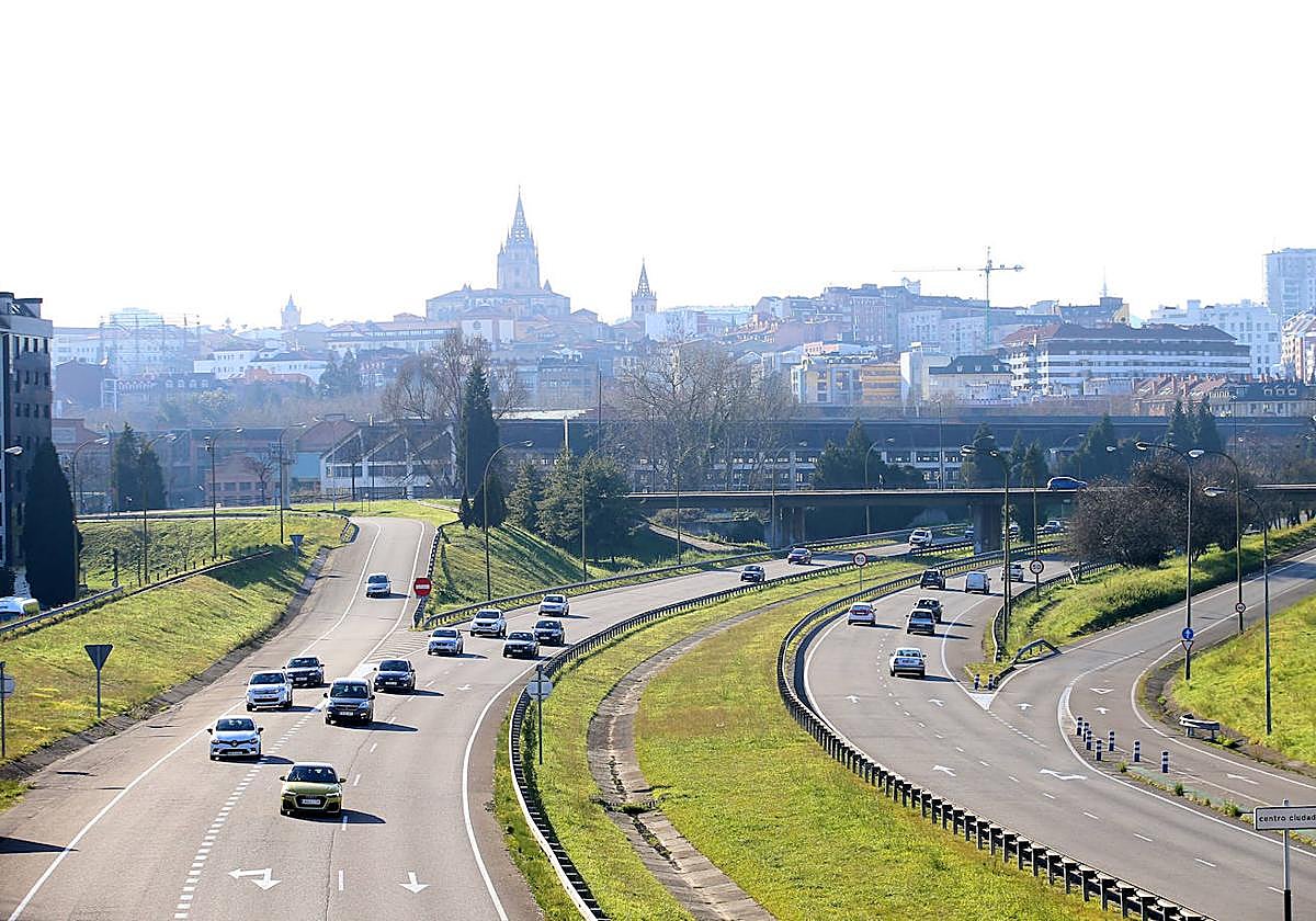 Contaminación atmosférica sobre Oviedo.