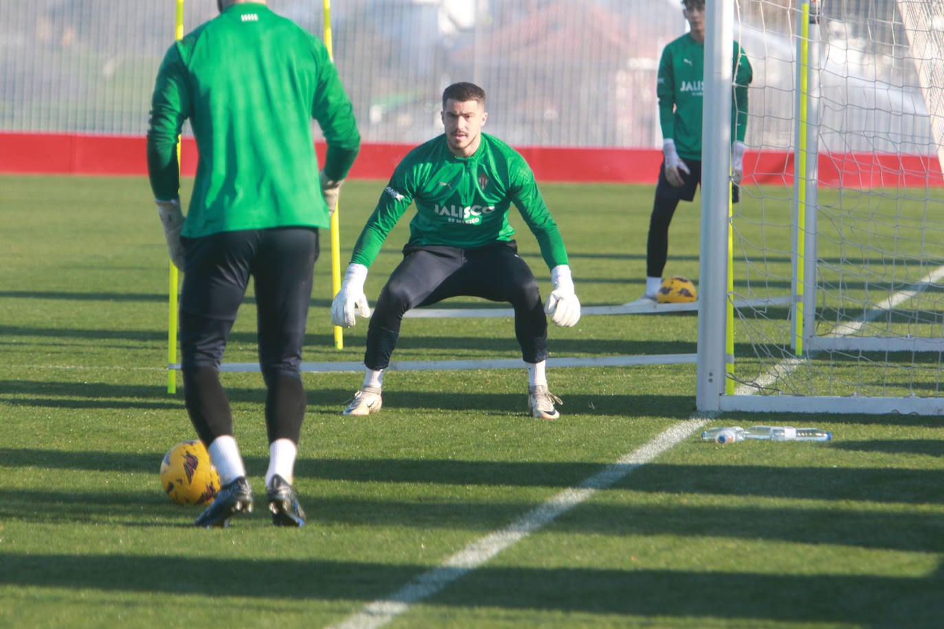 Las imágenes del entrenamiento del Sporting de Gijón