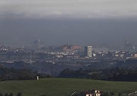 Imagen de Gijón la pasada semana con el protocolo anticontaminación activado.
