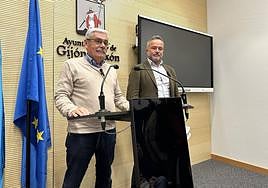 El portavoz municipal del PSOE, Floro, esta mañana en rueda de prensa.