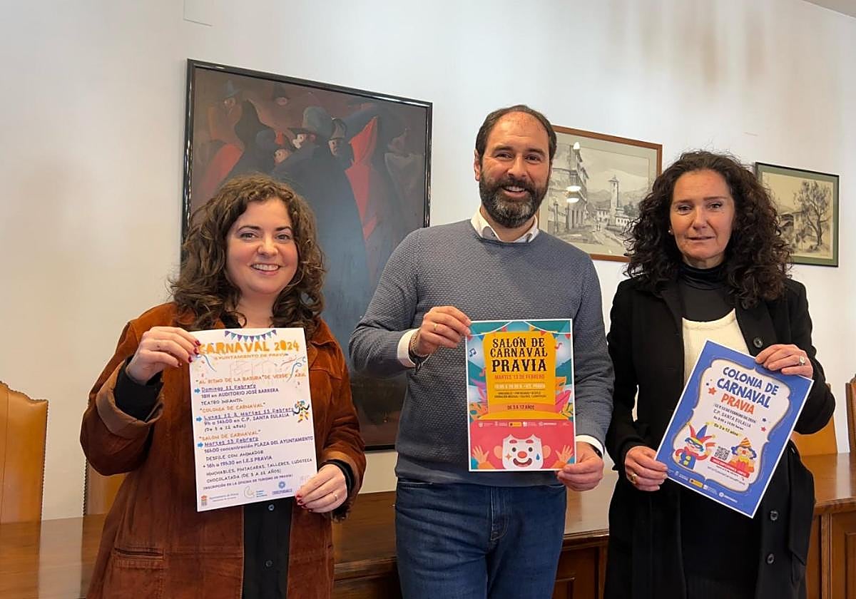 Carolina Fernández, David Álvarez y Aurora García.