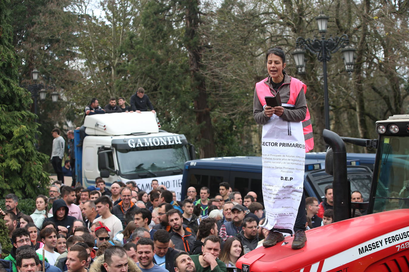 Tractorada en Asturias: las imágenes que deja la protesta del campo asturiano