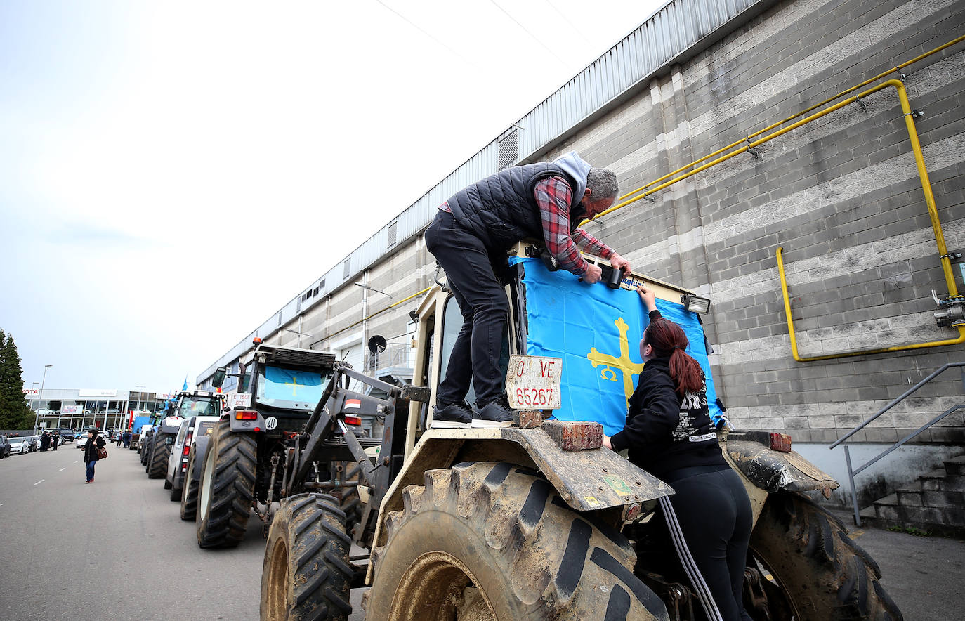 Tractorada en Asturias: las imágenes que deja la protesta del campo asturiano