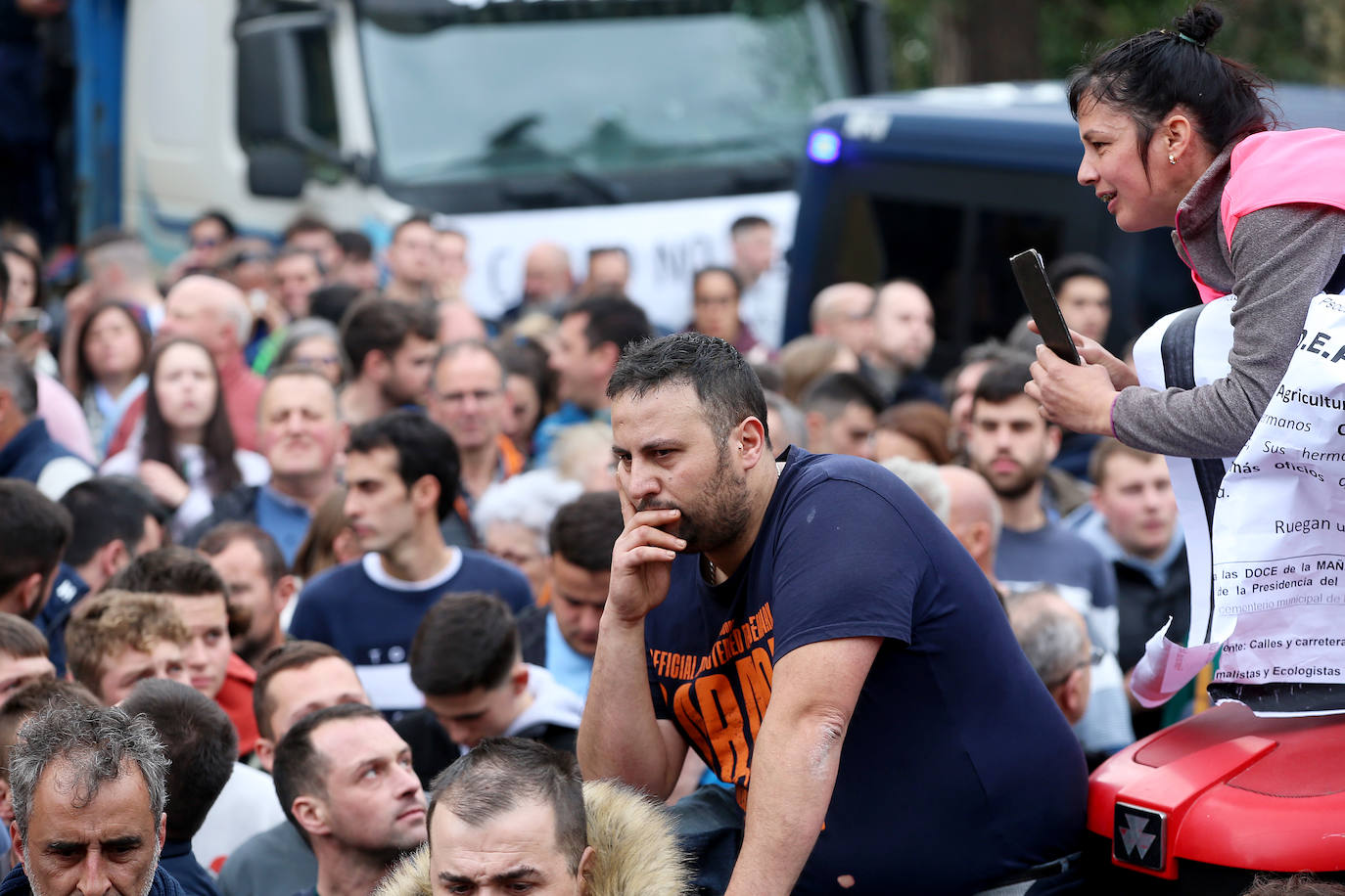 Tractorada en Asturias: las imágenes que deja la protesta del campo asturiano