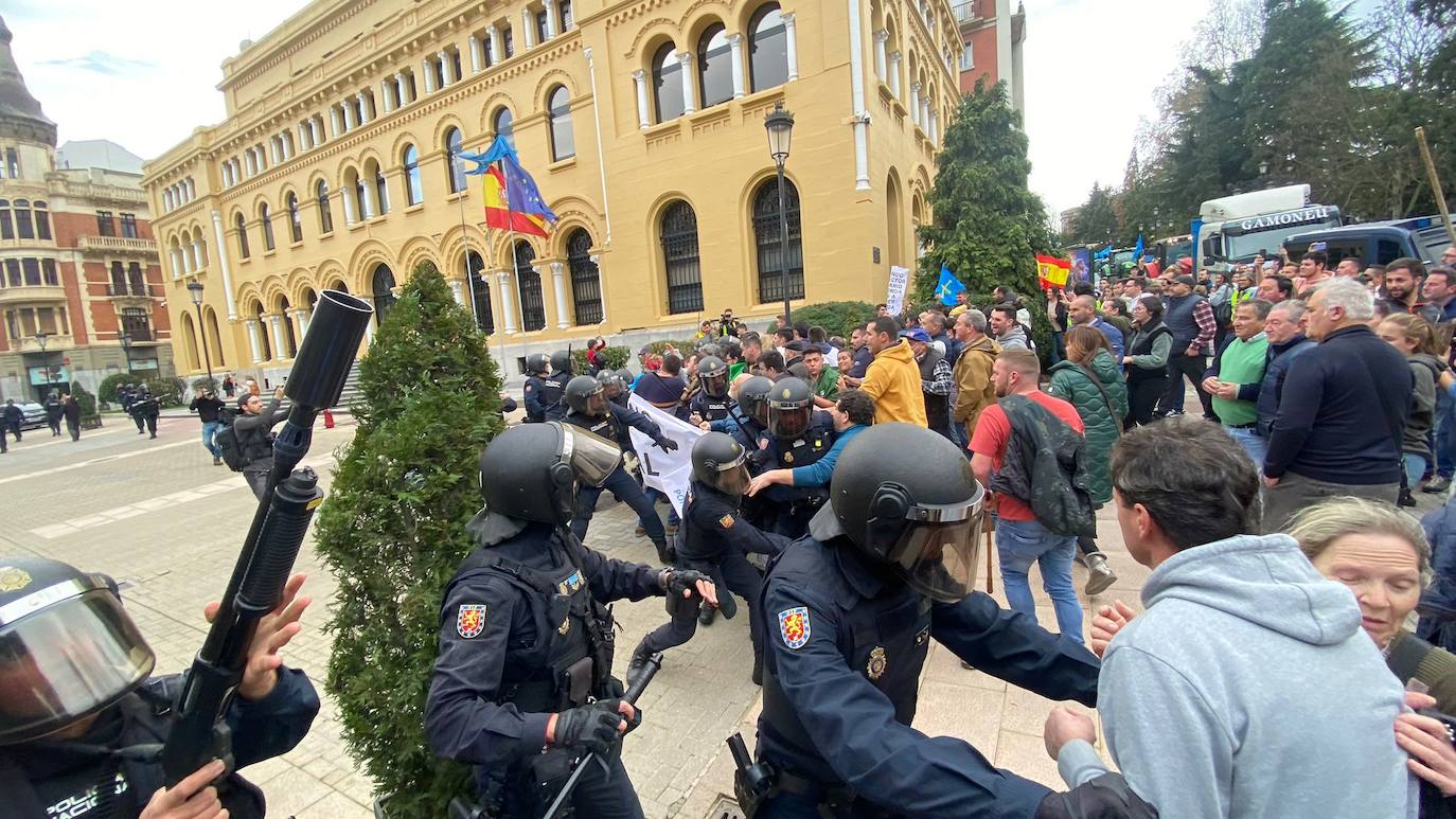 Tractorada en Asturias: las imágenes que deja la protesta del campo asturiano