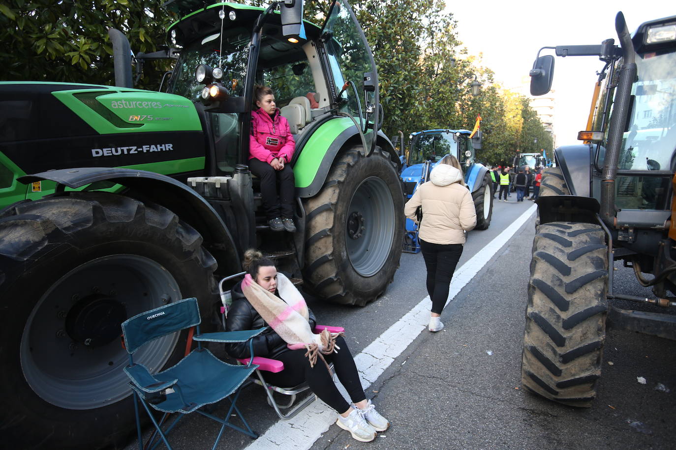 Así ha sido la tractorada en Oviedo de este viernes
