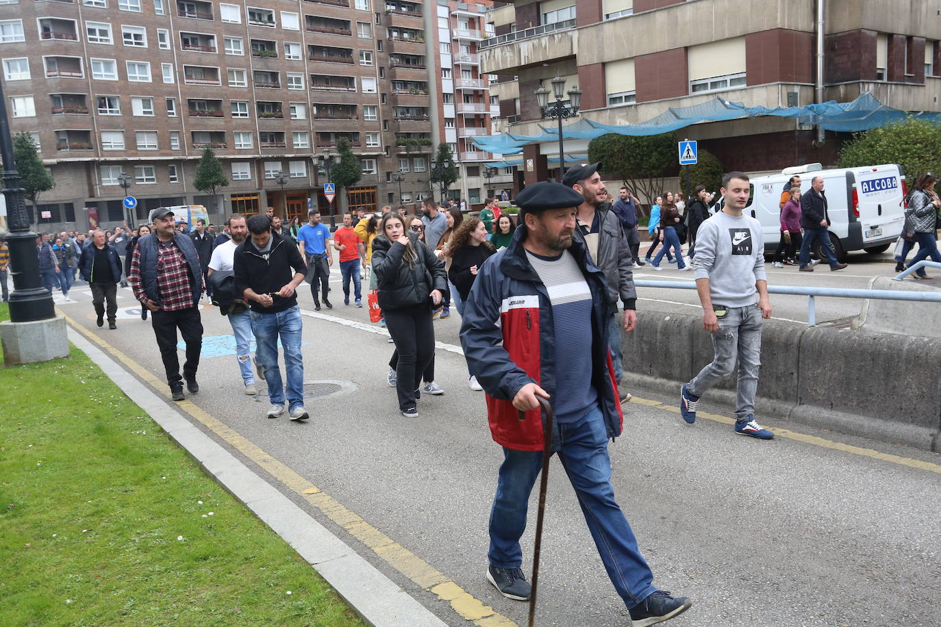 Así ha sido la tractorada en Oviedo de este viernes