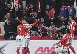 Un lance del partido.