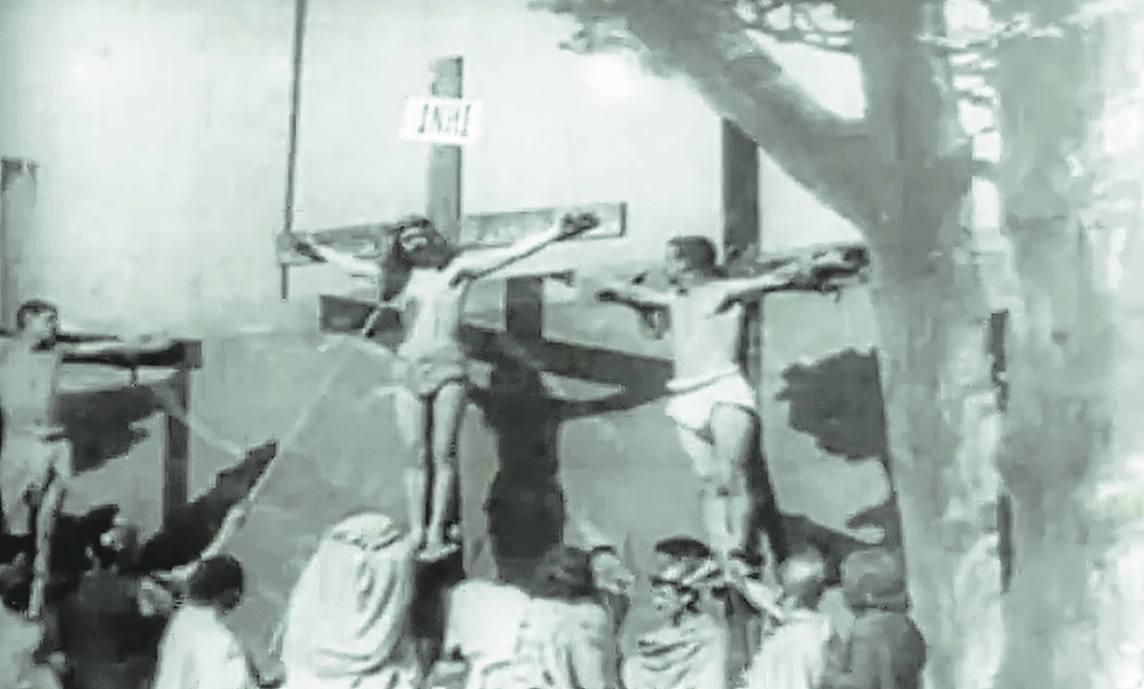 La primera escena de la crucifixión de Cristo de la historia del cine se proyectó en Gijón hace hoy 125 años.