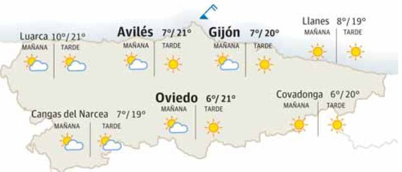 El tiempo que hará este martes, 13 de febrero de 2024, en Asturias