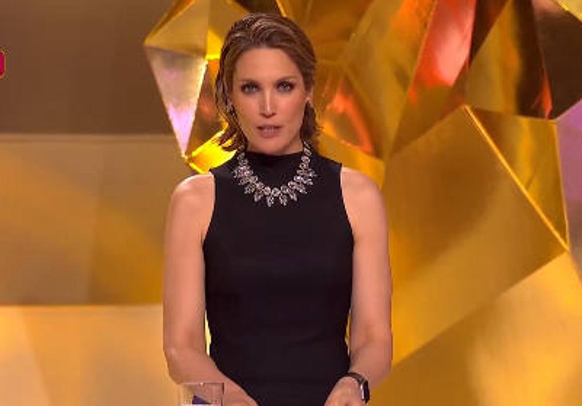 Silvia Intxaurrondo, durante el estreno del programa 'El mejor de la Historia'.