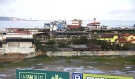 Vista panorámica de la Ería del Piles, en su deficiente estado, desde la azotea del hotel Abba.