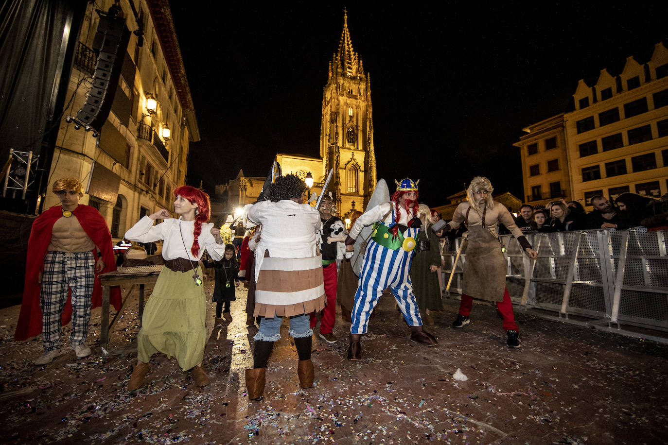 La celebración del antroxu de Oviedo, en imágenes