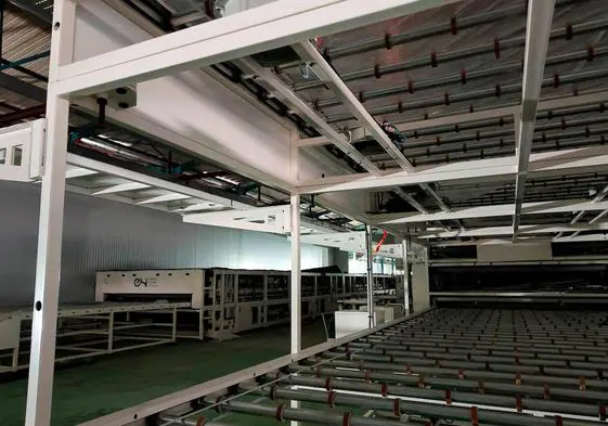 El interior de la planta de Riaño.