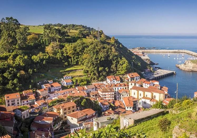 Panorámica de Cudillero y puerto