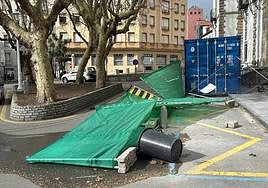 Los efectos del viento en Gijón.