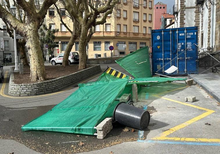 Los efectos del viento en Gijón.