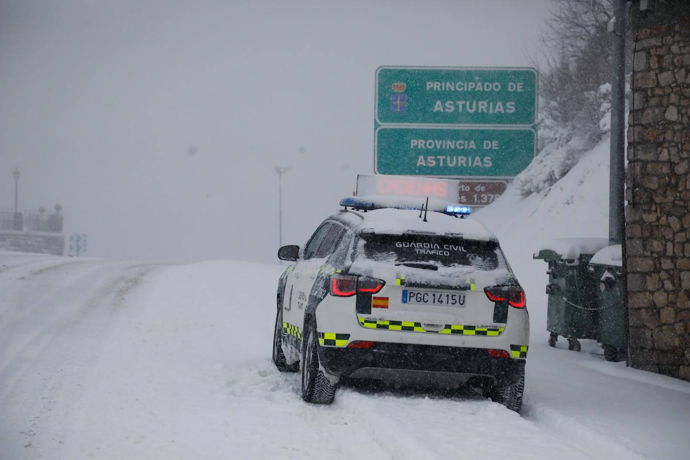 Lluvia, viento y nieve: el temporal &#039;Mónica&#039; pone a Asturias en alerta