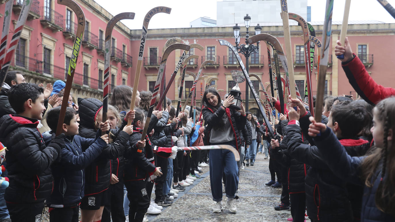 Gijón homenajea a las campeonas del mundo