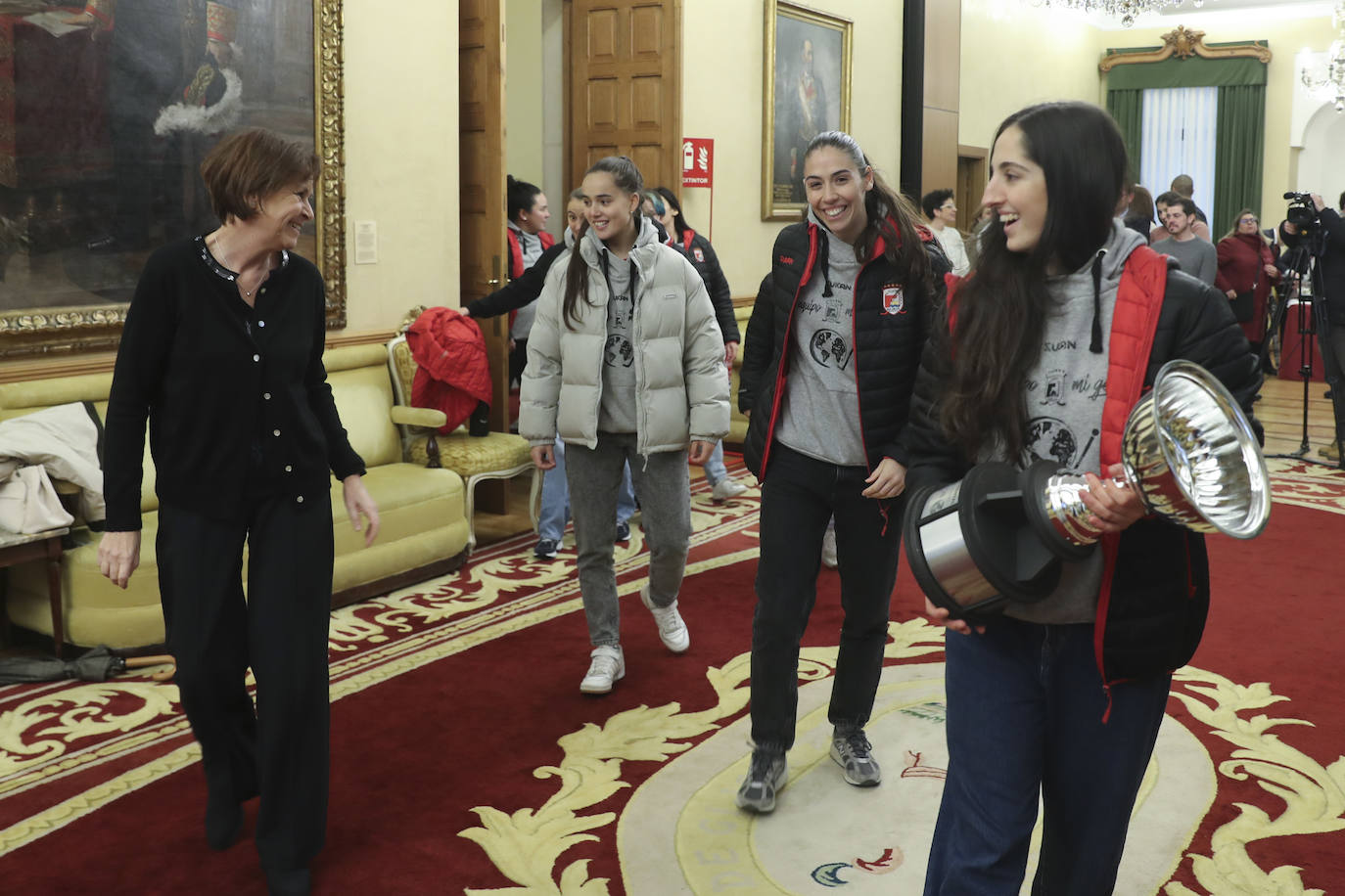 Gijón homenajea a las campeonas del mundo