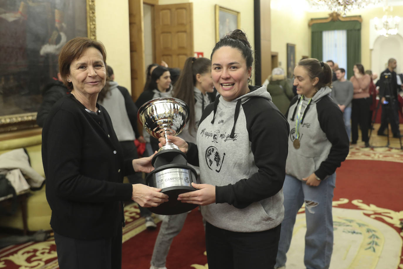 Gijón homenajea a las campeonas del mundo