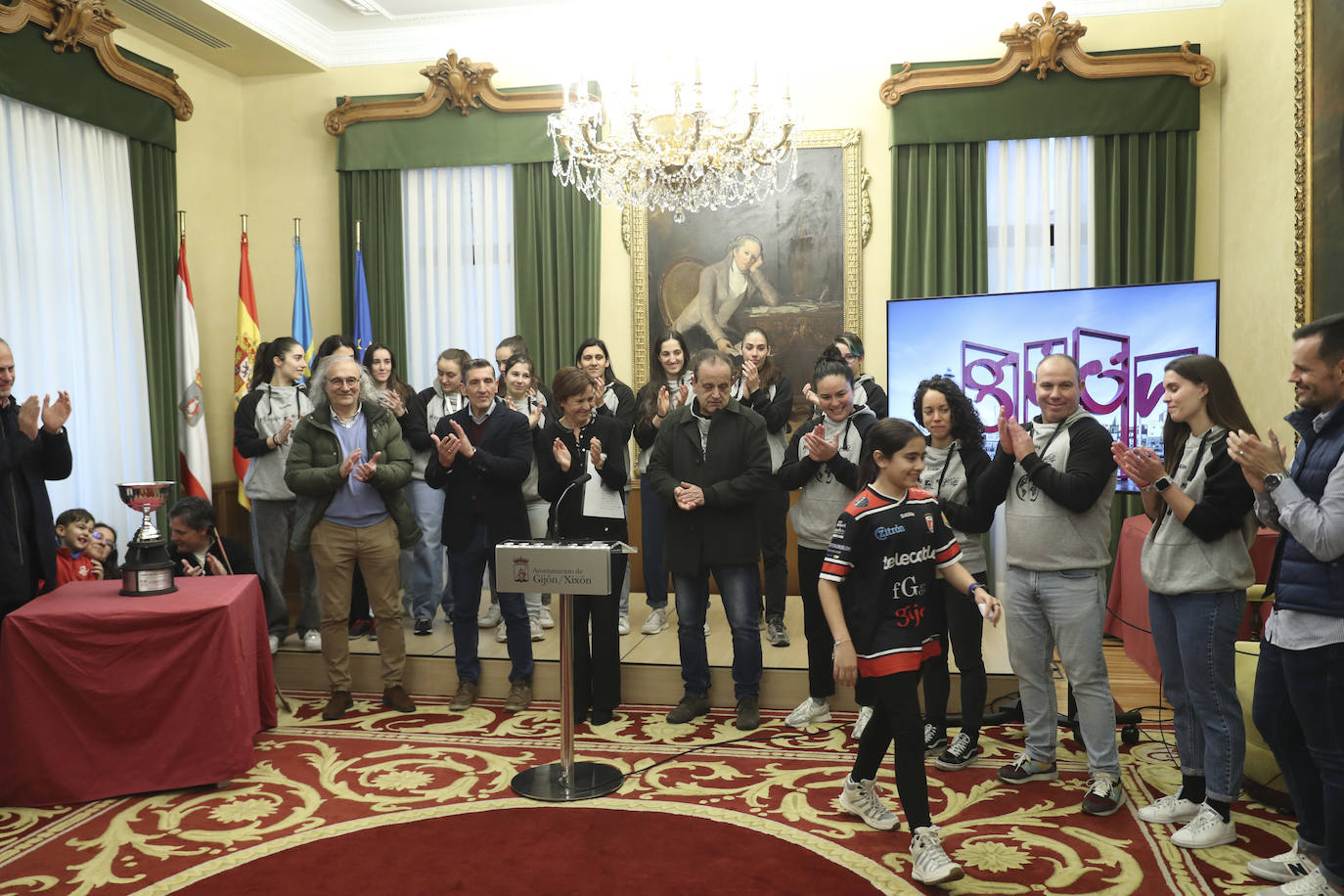 Gijón homenajea a las campeonas del mundo