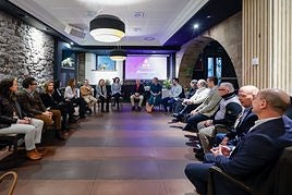 Equipo de Miranda ayer en el Somió Park.
