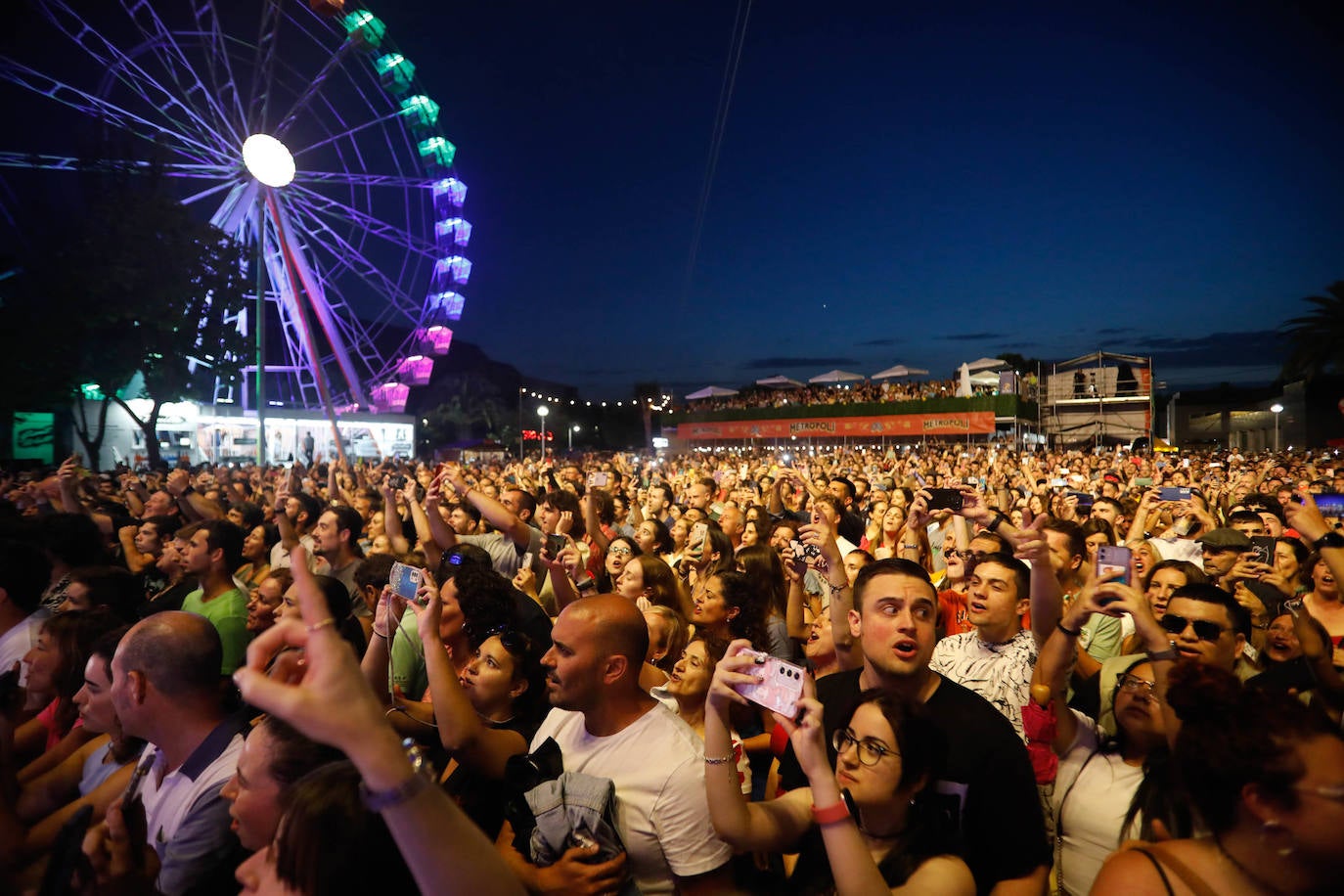 Público en el concierto que dio M-Clan en la pasada edición del Festival Metrópoli Gijón.