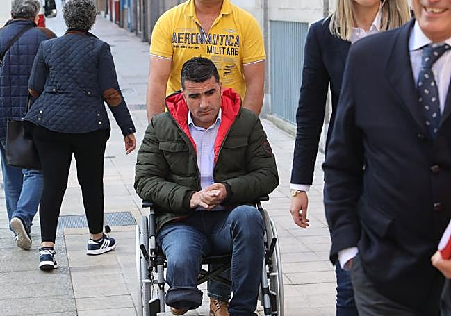 El conductor Omar L. M., en una de sus declaraciones en el juzgado de Avilés.