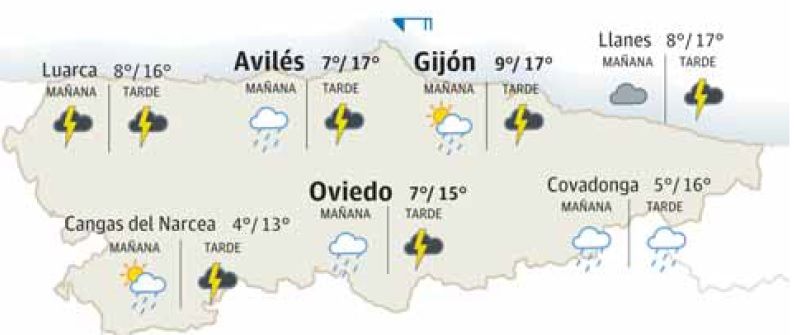 El tiempo que hará en Asturias este jueves 7 de marzo