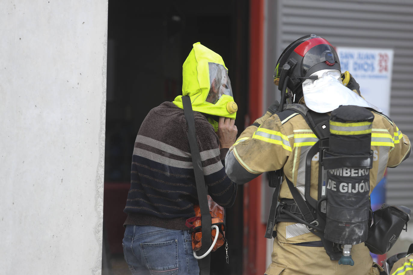 Gijón homenajea a sus bomberos